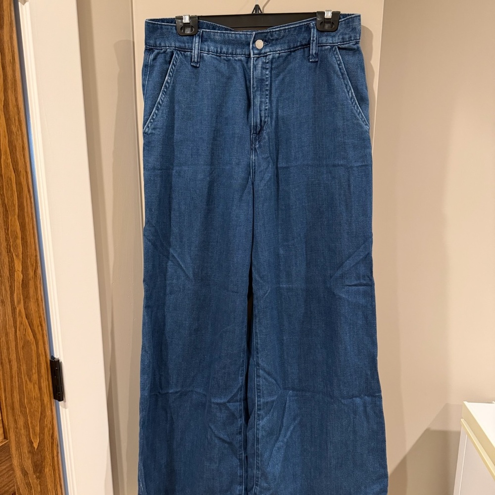 Banana Republic Ultra High Rise Wide Leg Jean Size 31/12